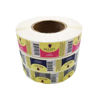 Wholesale cosmetic label printing roll sticker customer's design cheap label