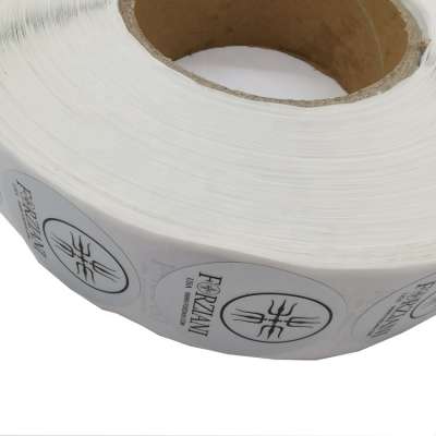 private label pvc sticker printing round metal label